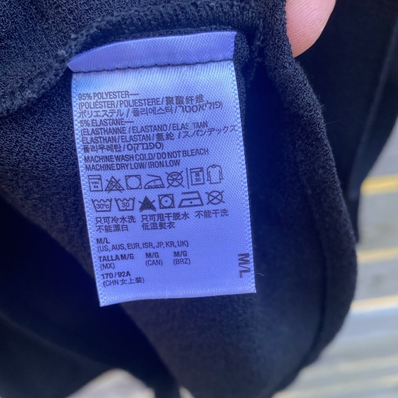 American Apparel wrap skirt in black. Hits above the knee. - Picture 3 of 3